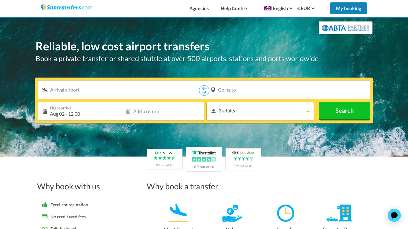 Programme d'affiliation Suntrasfers.com