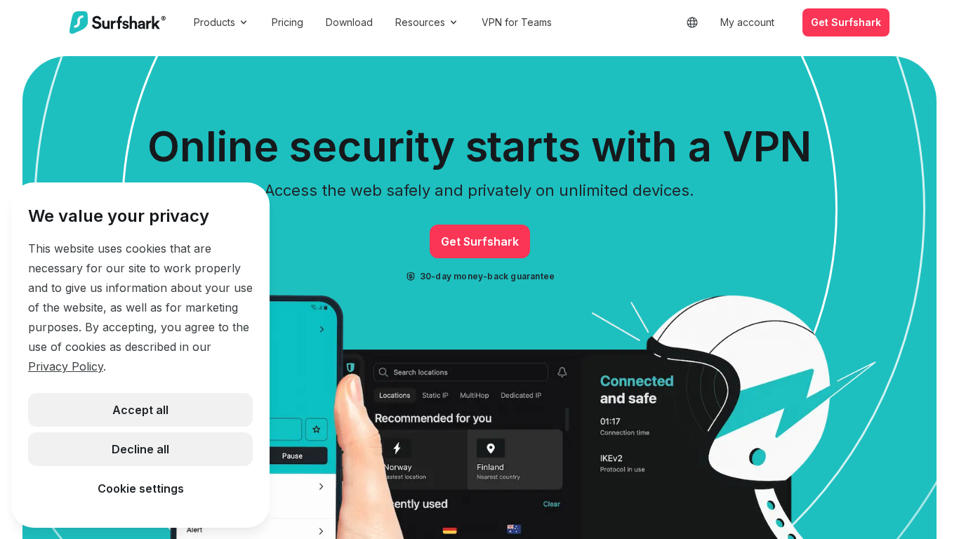 Programme d'affiliation Surfshark