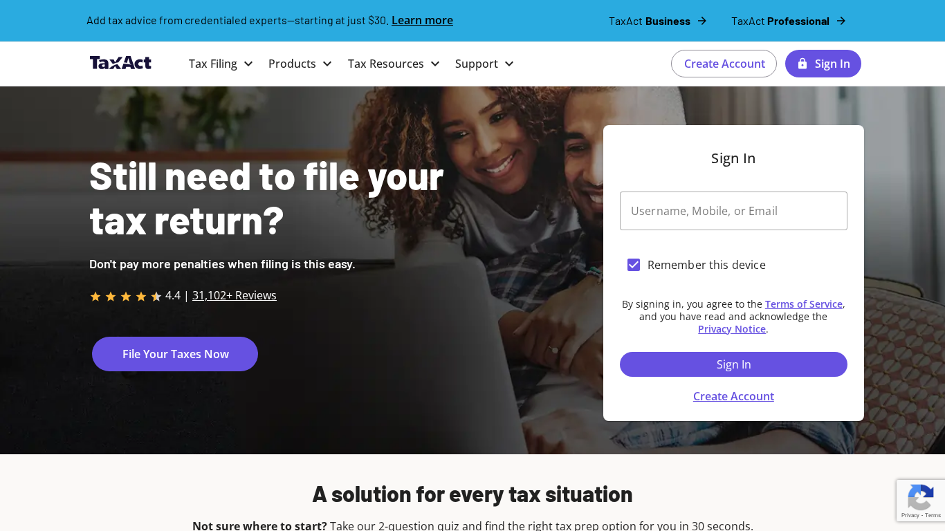 Programme d'affiliation TaxAct