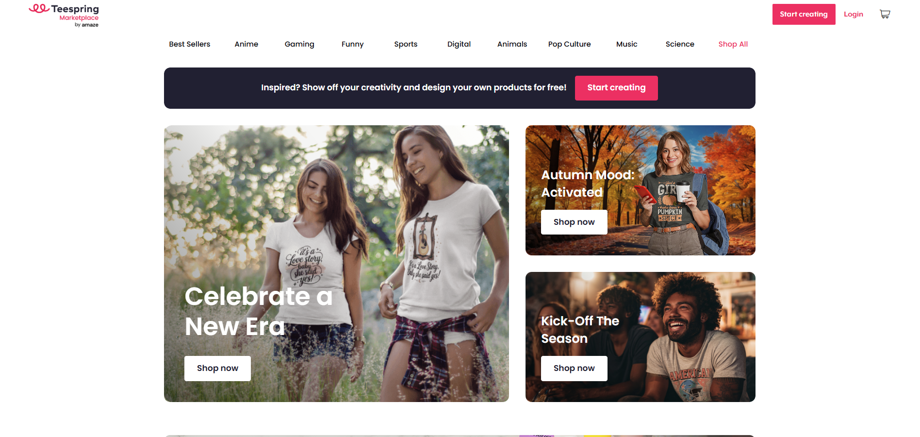 Programme d'affiliation Teespring