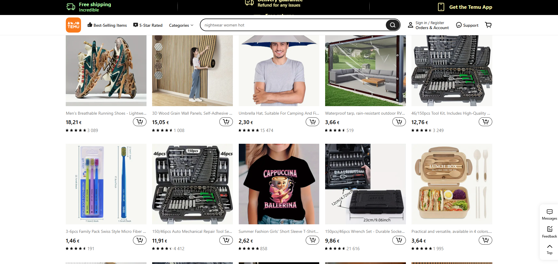 Programme d'affiliation Temu Europe