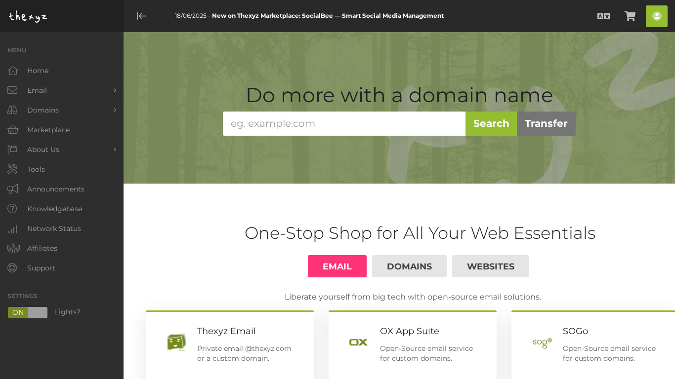 Programme d'affiliation Thexyz