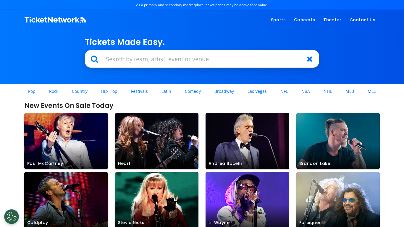 Programme d’affiliation TicketNetwork