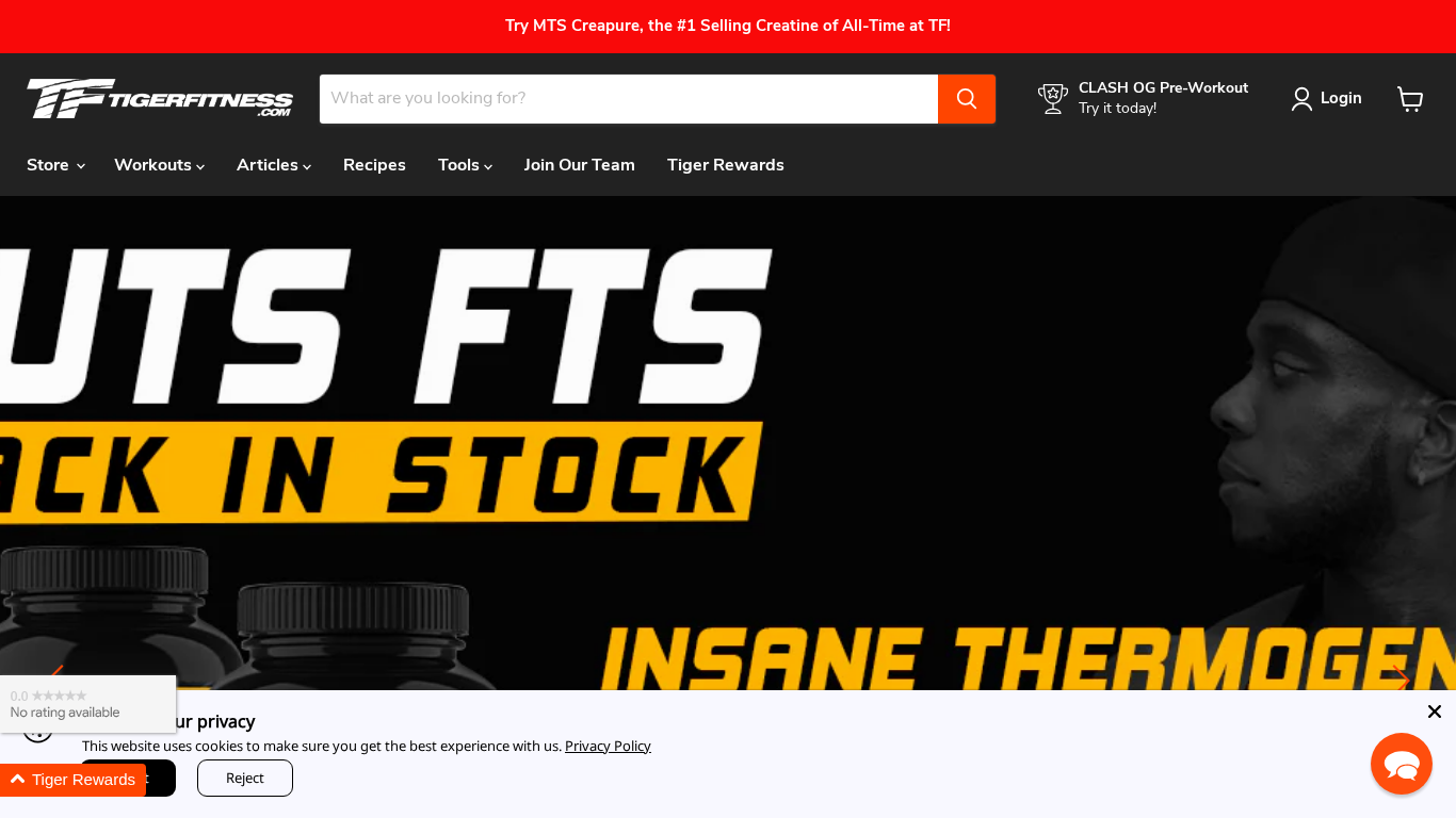 Programme d'affiliation Tiger Fitness