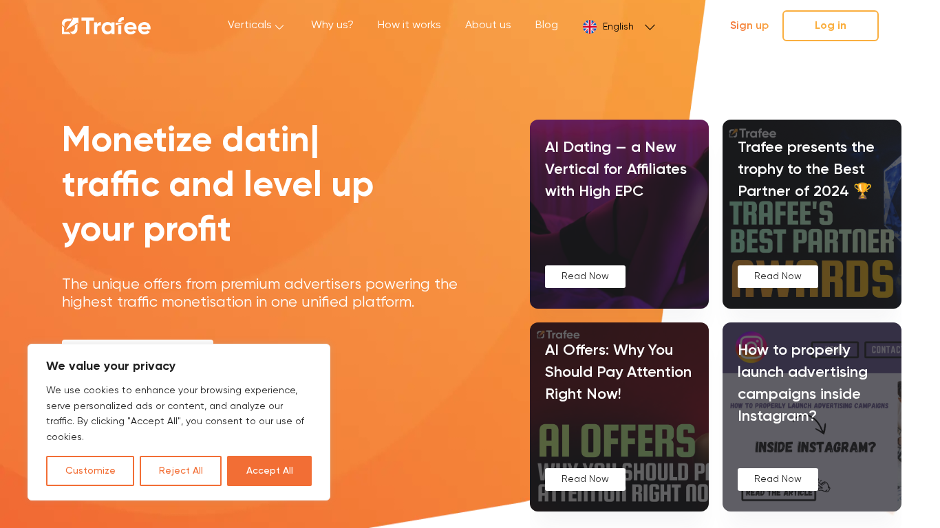 Programme d'affiliation Trafee