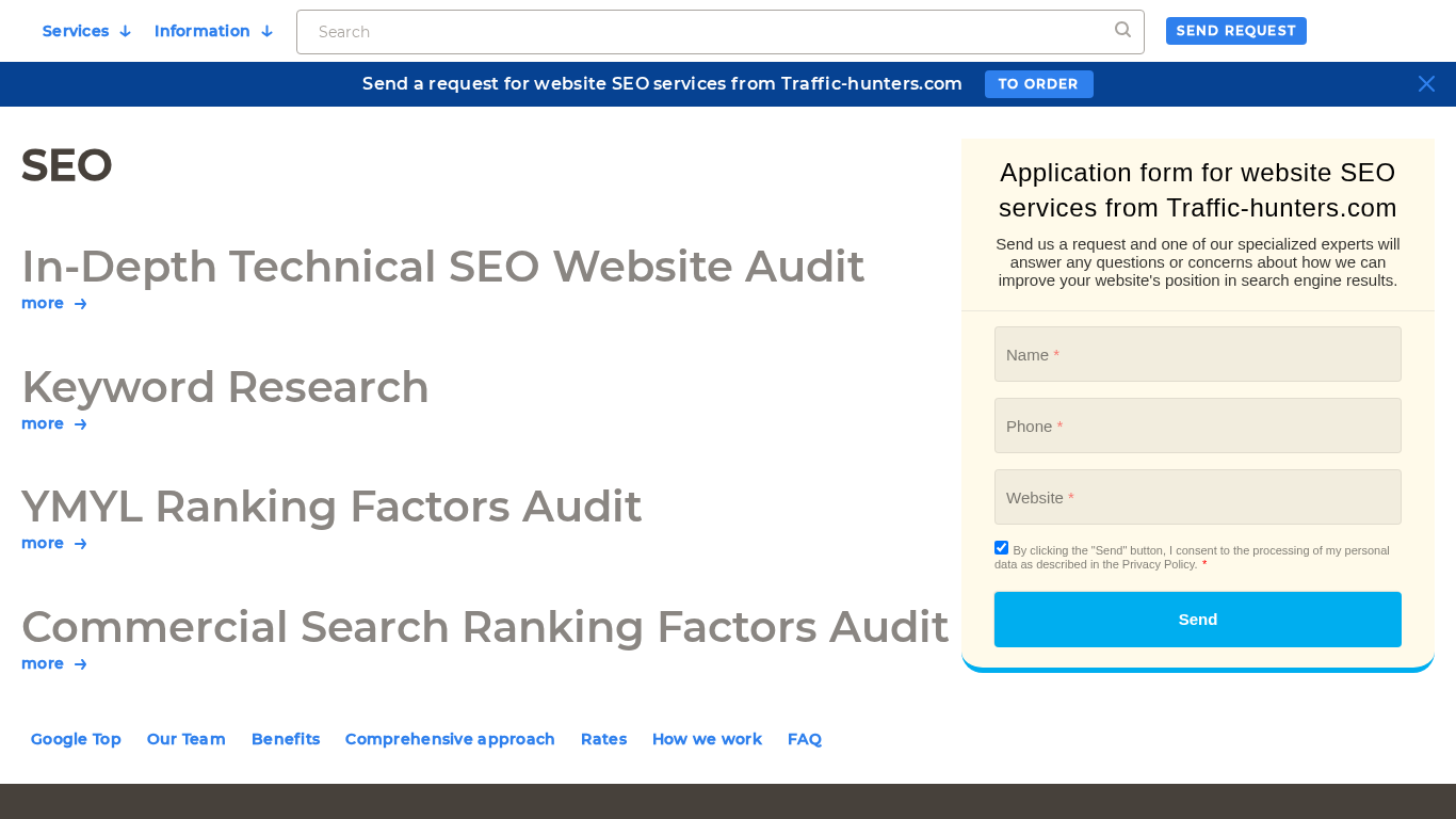 Programme d'affiliation Traffic Hunters