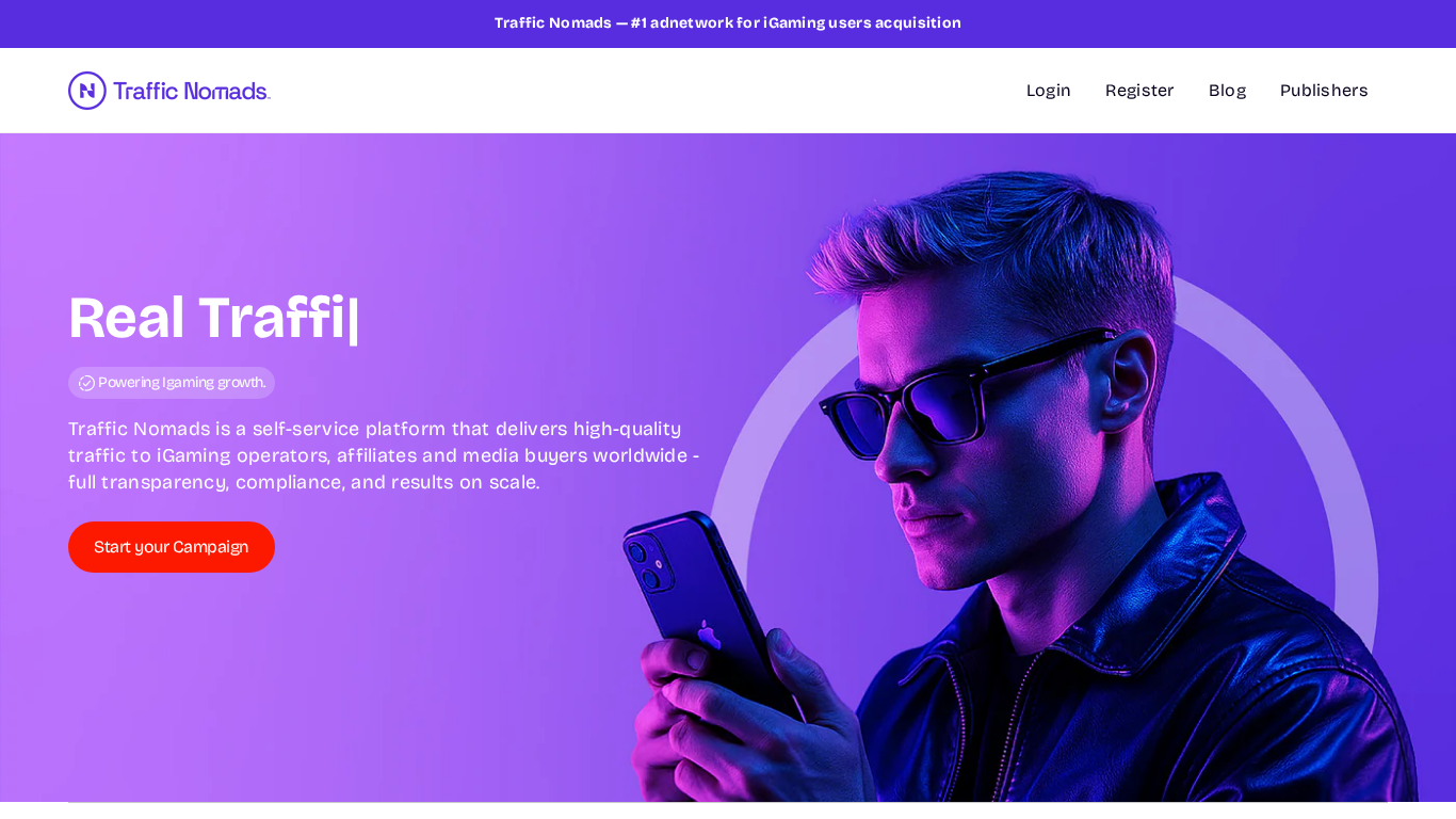 Programme d'affiliation Traffic Nomads