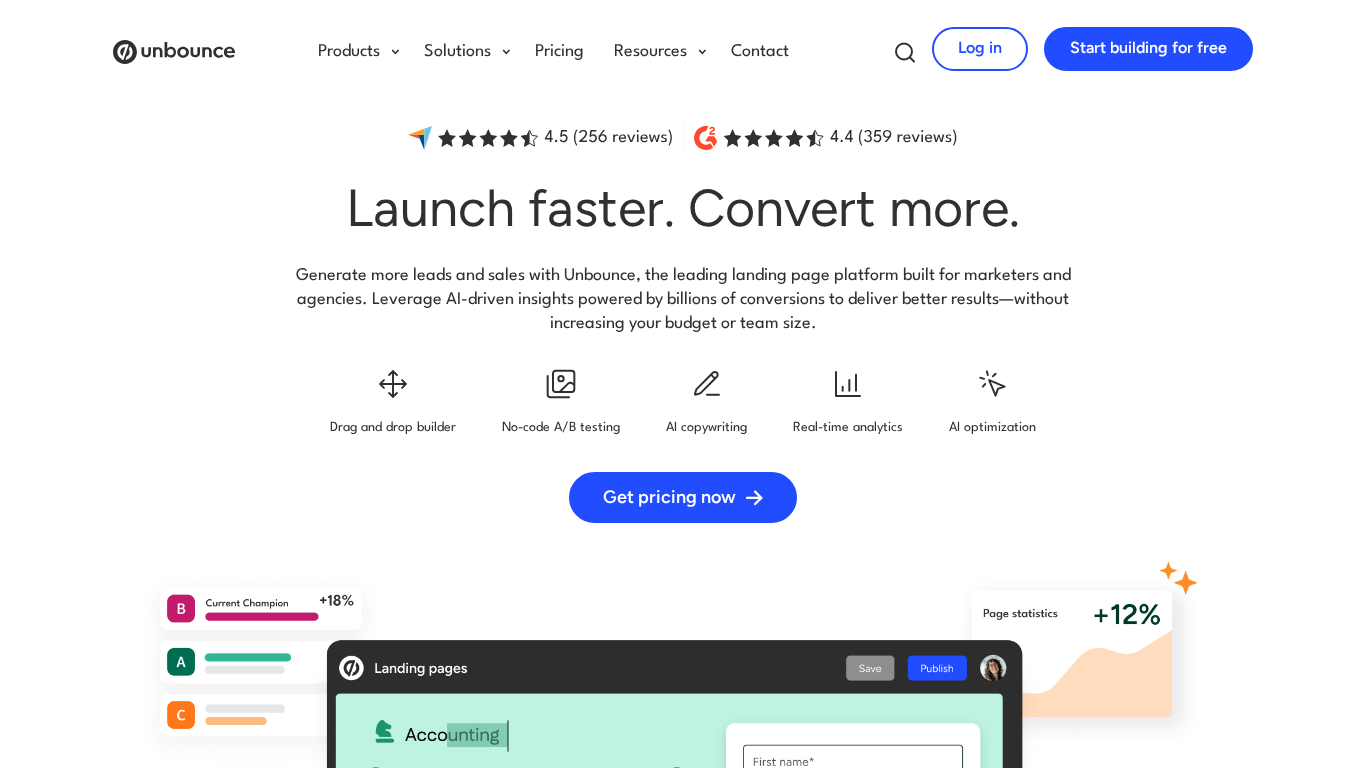 Programme d’affiliation Unbounce