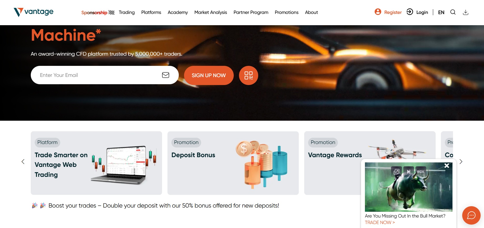 Programme d'affiliation Vantage