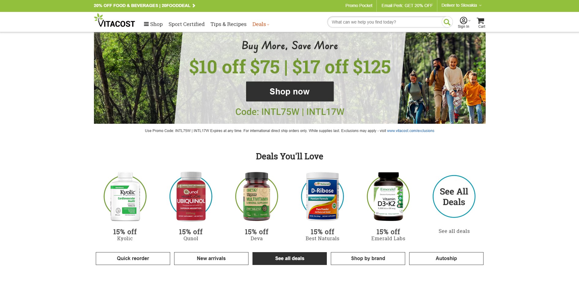 Programme d'affiliation Vitacost