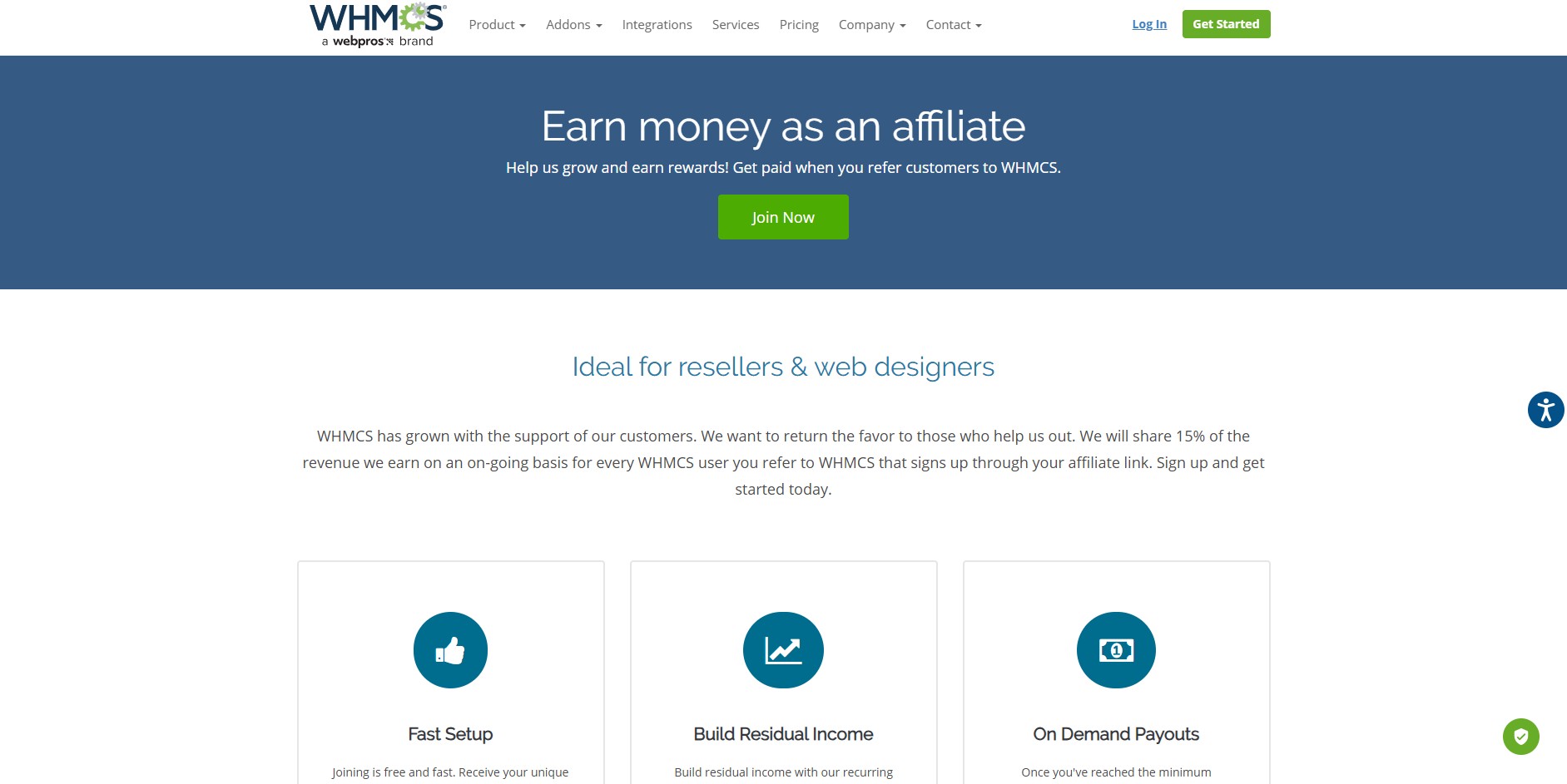 Programme d'affiliation WHMCS