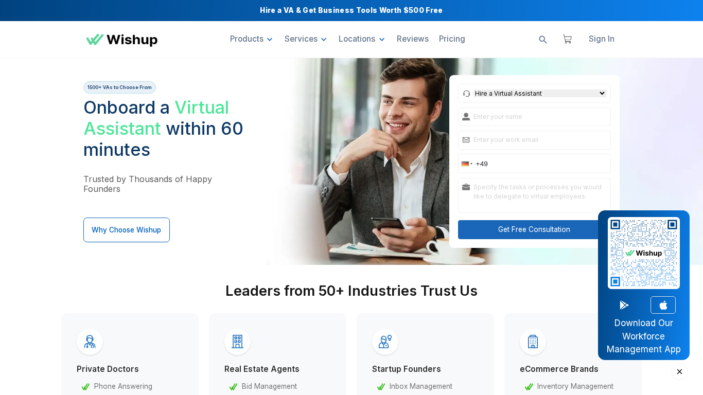 Programme d'affiliation Wishup
