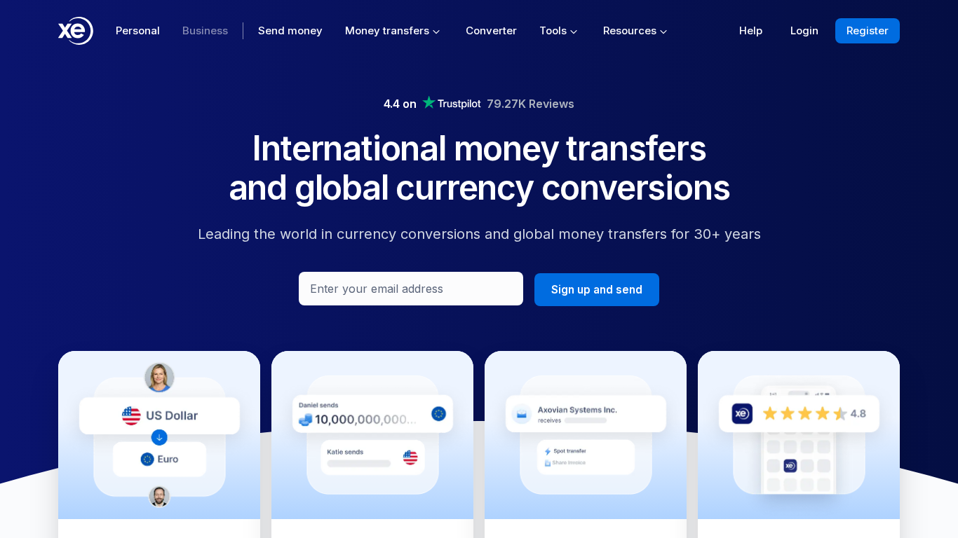 Programme d'affiliation XE.com