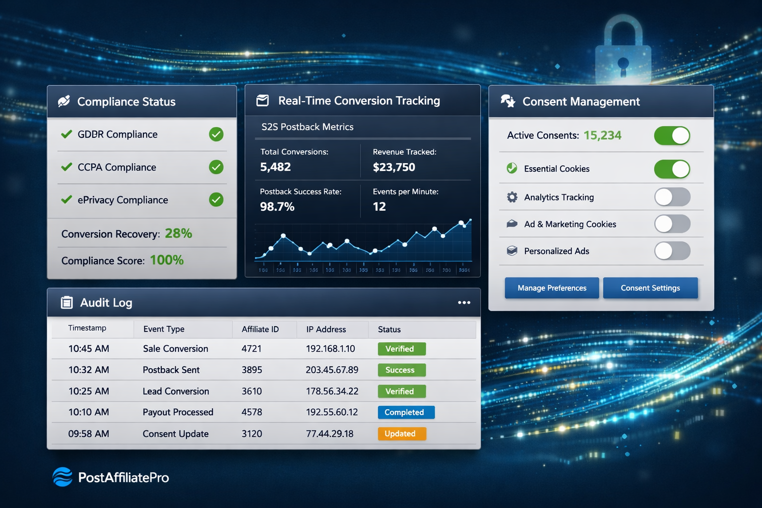 Conformité des logiciels d'affiliation : fonctionnalités RGPD et suivi sans cookies
