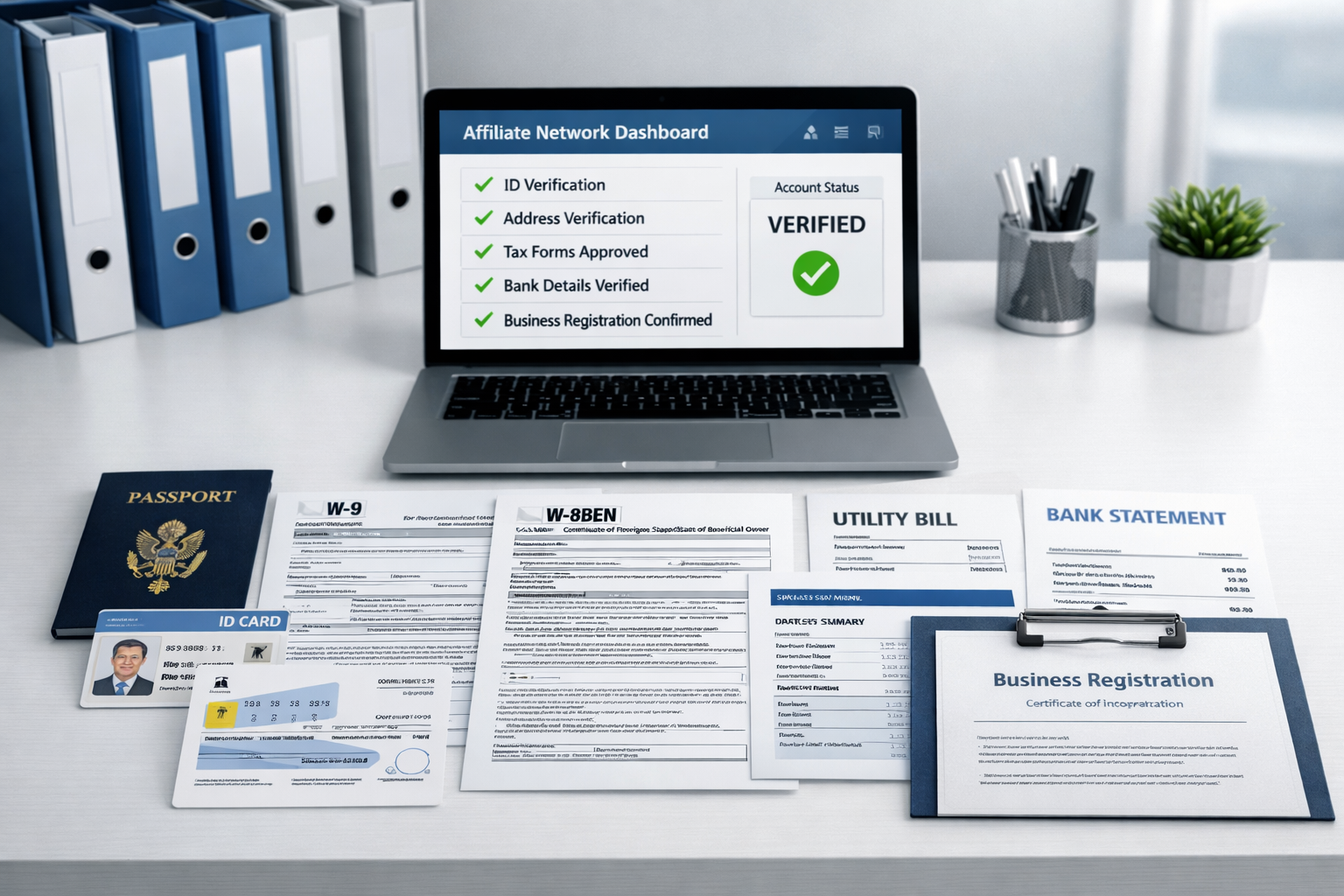 Documents requis pour les candidatures aux réseaux d'affiliation