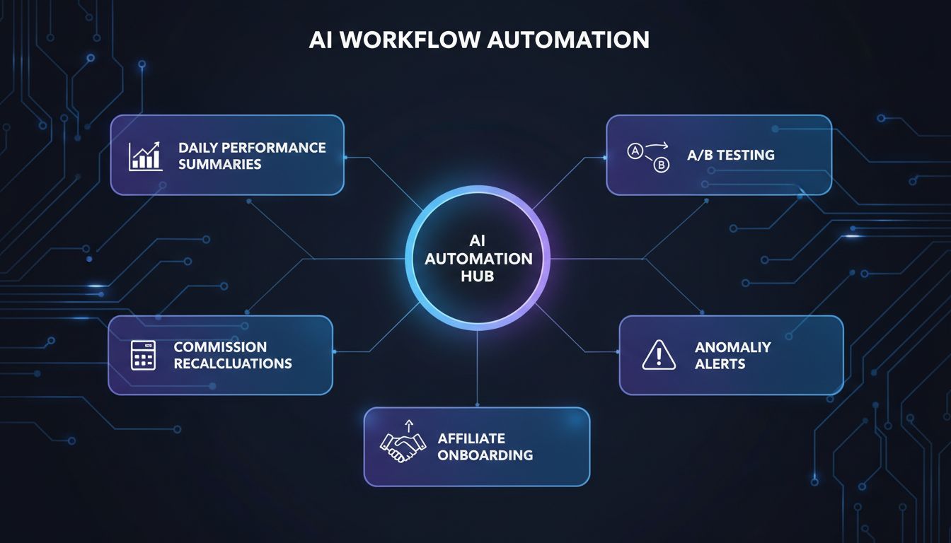 Diagramme des composants et processus de l’automatisation des workflows IA