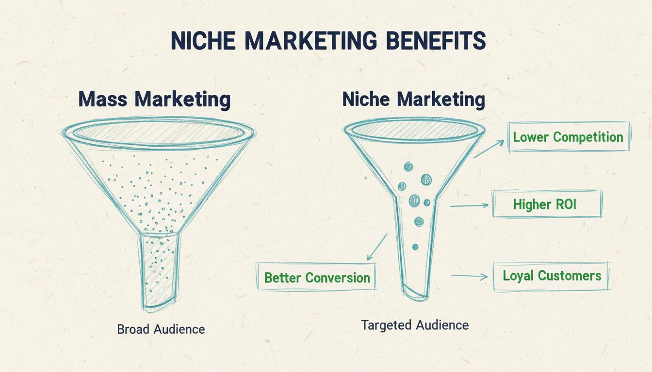 Quels sont les avantages du marketing de niche ?