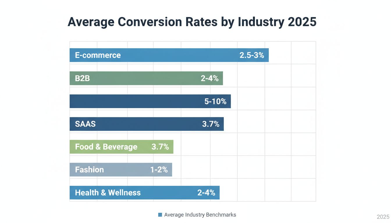 Qu'est-ce qu'un bon taux de conversion ? Références sectorielles 2025 & Guide d’optimisation