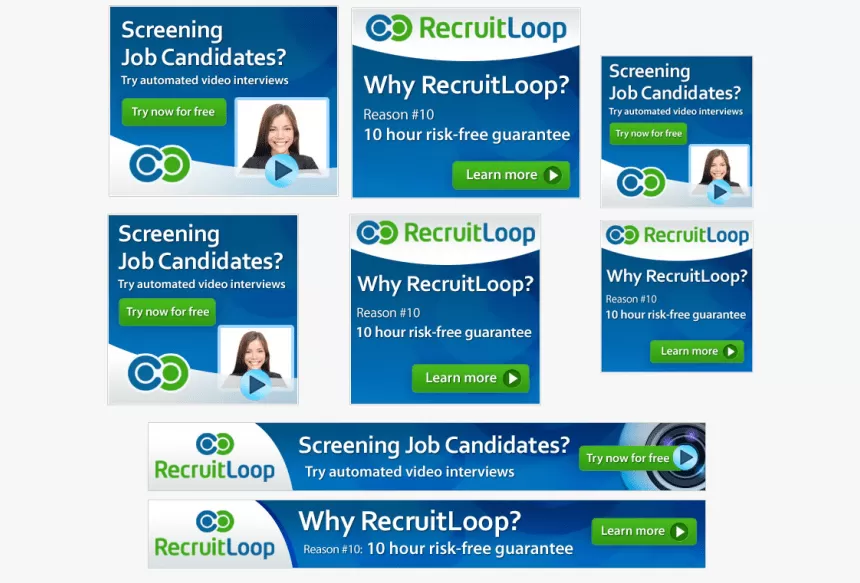 Exemples de bannières publicitaires