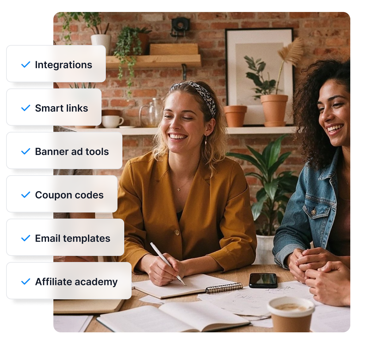 Post Affiliate Pro rend la gestion d'affiliation très simple grâce aux intégrations, liens intelligents, matériel promotionnel et plus encore.