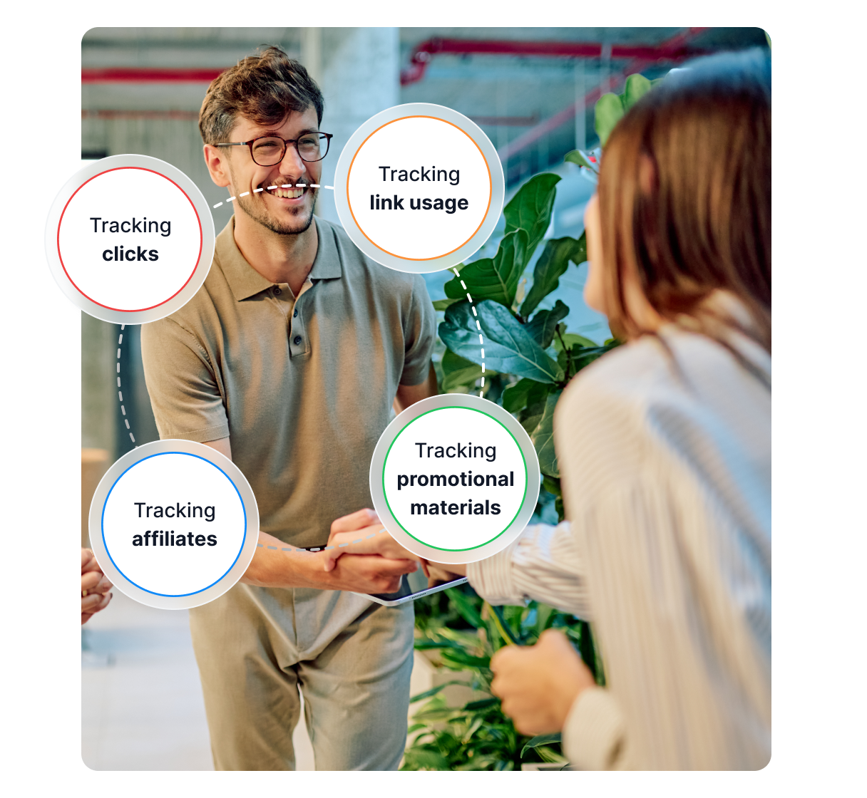 Une infographie présentant les domaines où Post Affiliate Pro peut vous aider, comme l'identification de l'audience, la création de structures de commissions, et plus encore.