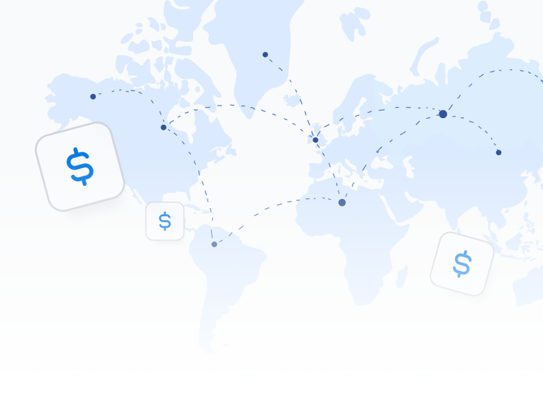 Carte de portée mondiale montrant le support multilingue et les options de devises multiples pour l'expansion internationale