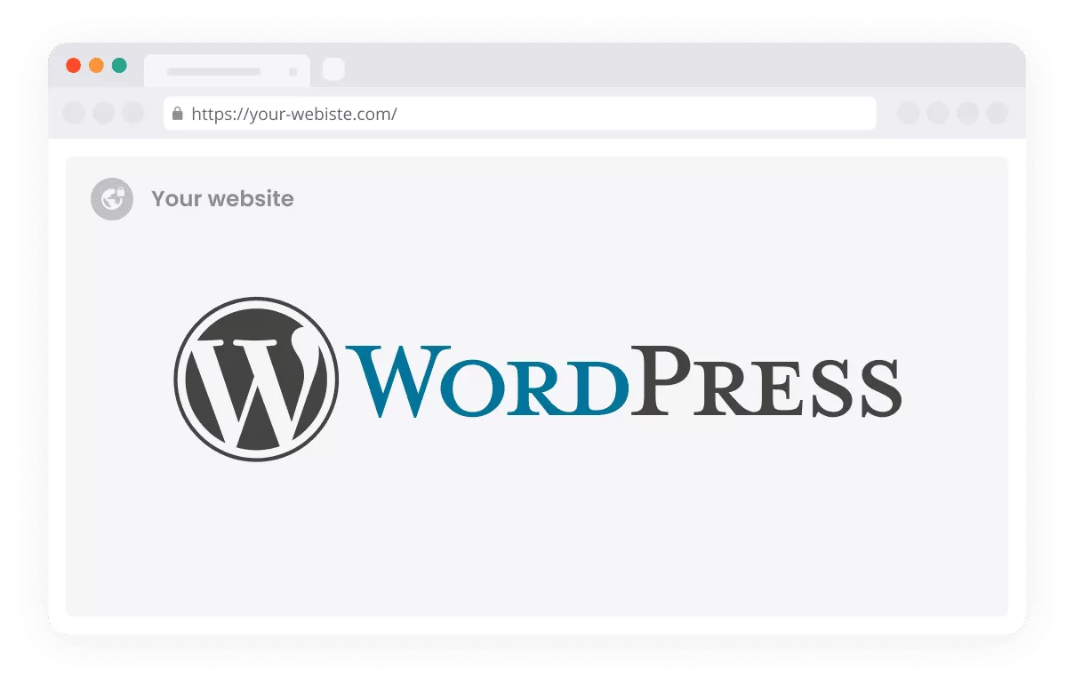 Une maquette de site WordPress.