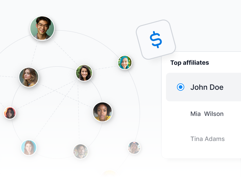 Structure de commission multi-niveaux visualisant jusqu'à 100 niveaux de commission pour les ventes de sous-affiliés