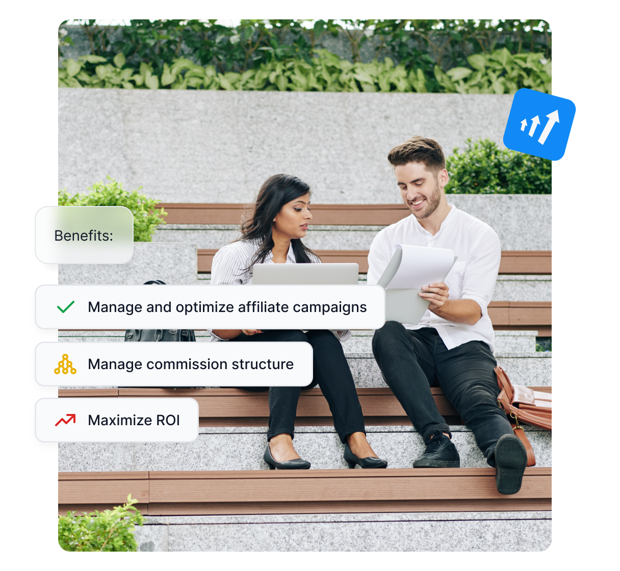 Une capture d'écran du tableau de bord Post Affiliate Pro avec vue d'ensemble et métriques.