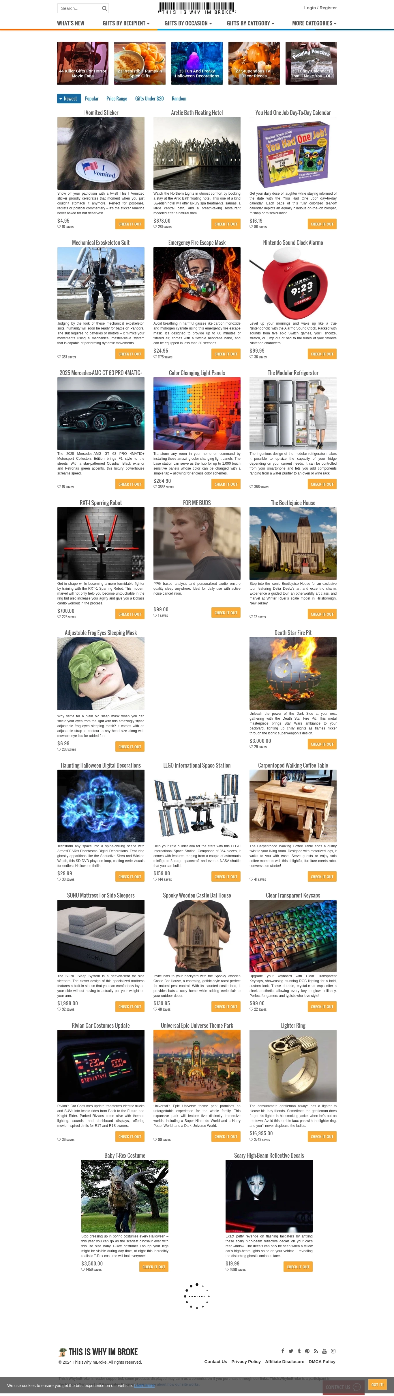 Découvrez les produits les plus originaux et insolites sur This Is Why I'm Broke. Même si la page recherchée n'a pas été trouvée, explorez la page d'accueil pour une sélection d'articles ludiques et innovants. Mettez à jour votre navigateur pour une meilleure expérience et contactez-nous pour toute assistance.