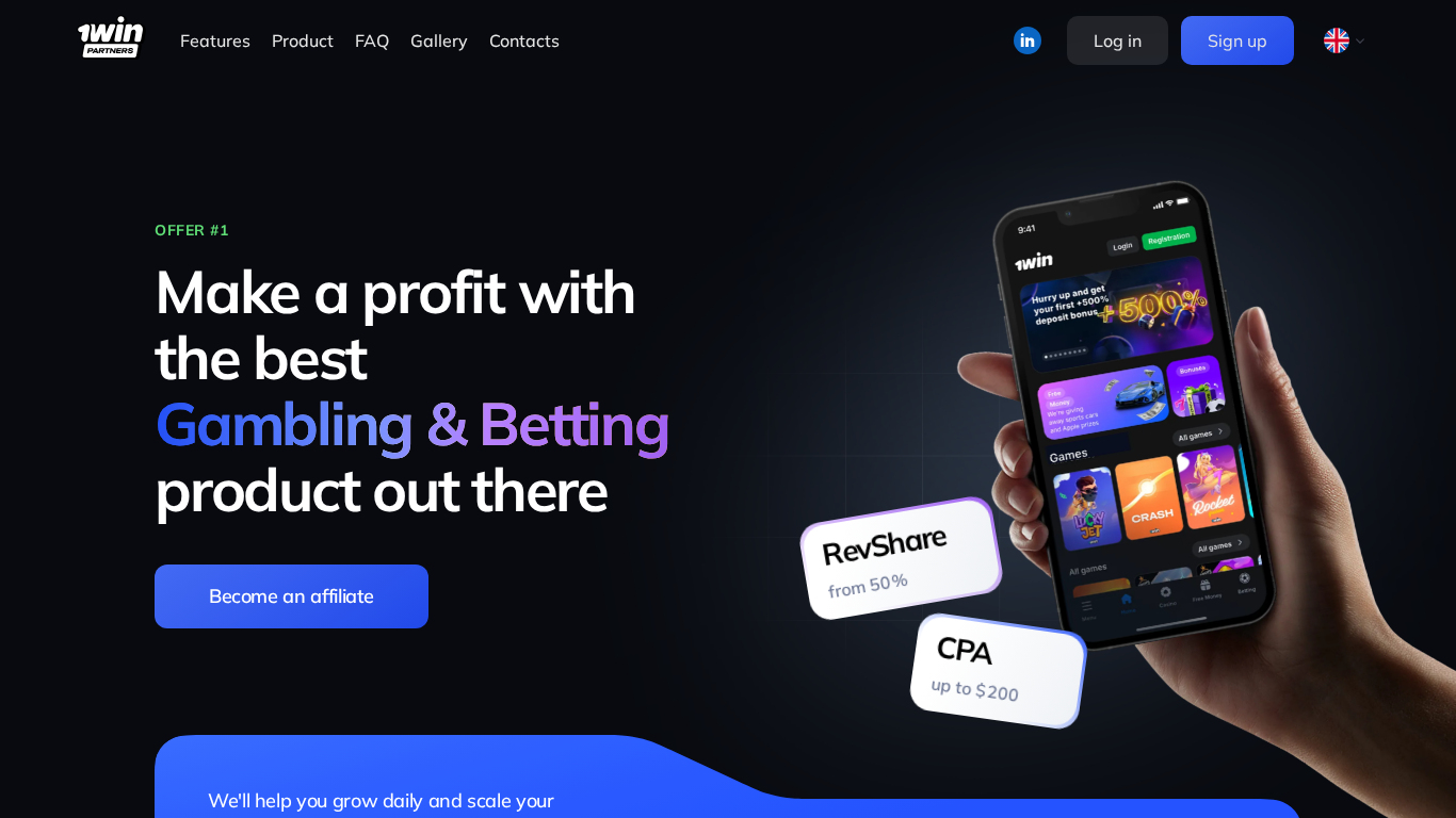 Programme d'affiliation 1win Partners