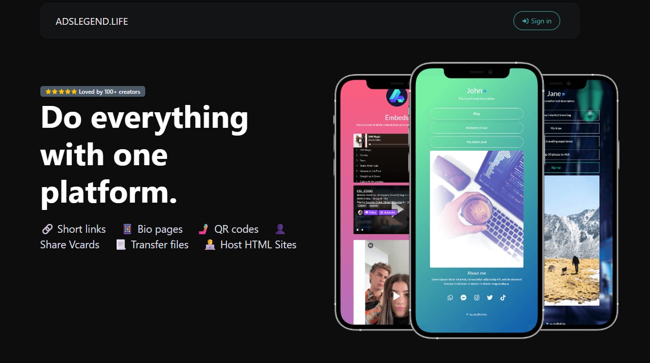 Programme d'affiliation AdsLegend