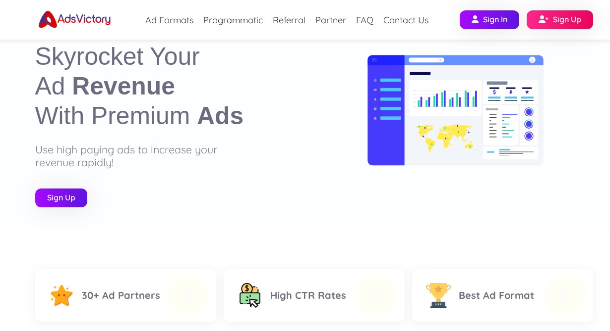 Programme d'affiliation AdsVictory
