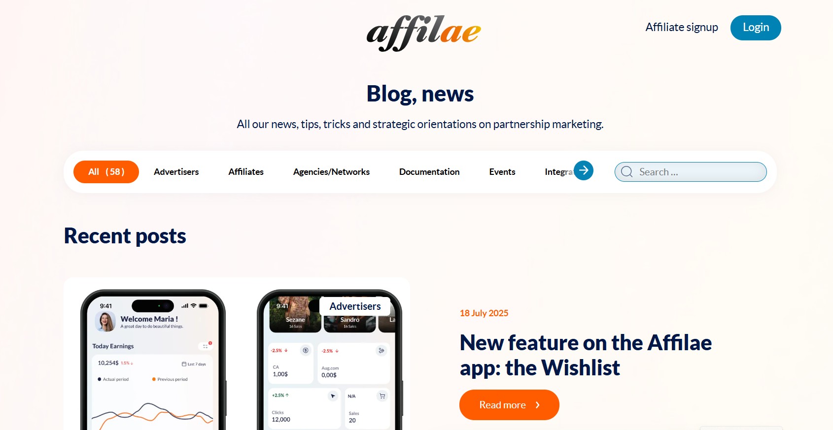 Programme d'affiliation Affilae