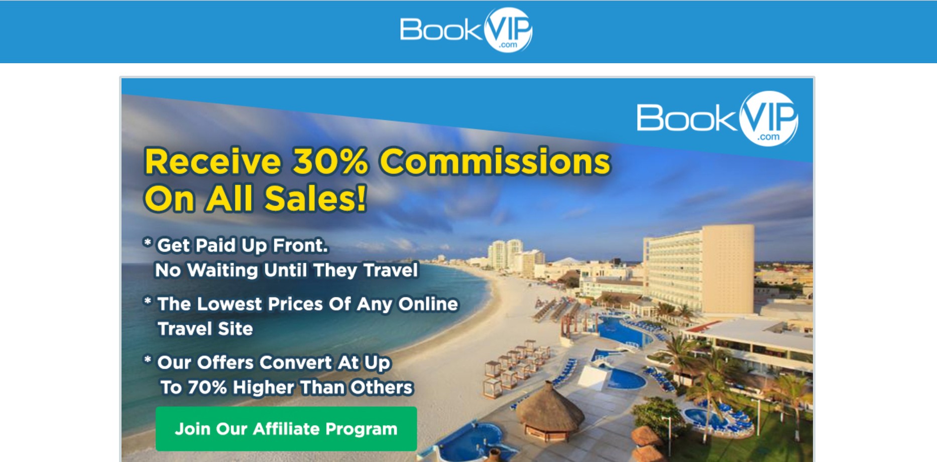 Programme d'affiliation BookVIP
