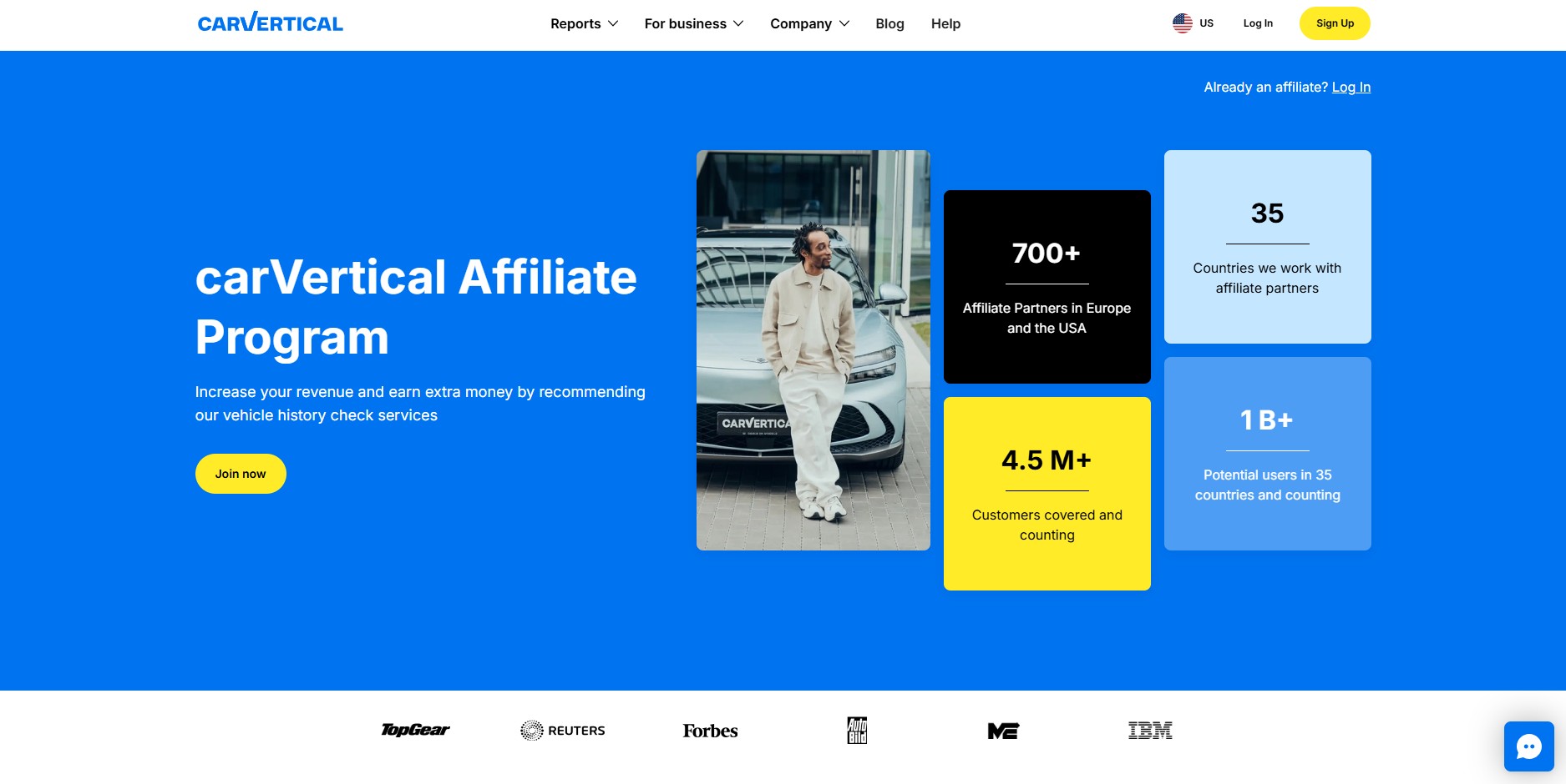 Programme d'affiliation carVertical