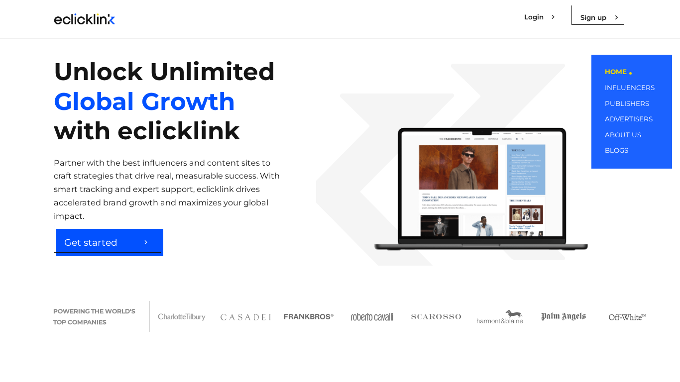 Programme d'affiliation eclicklink