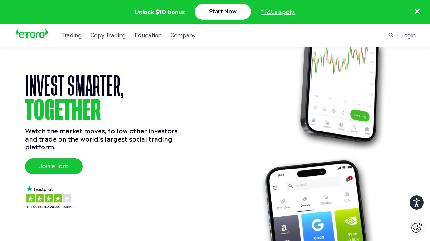 Programme d'affiliation partenaire eToro