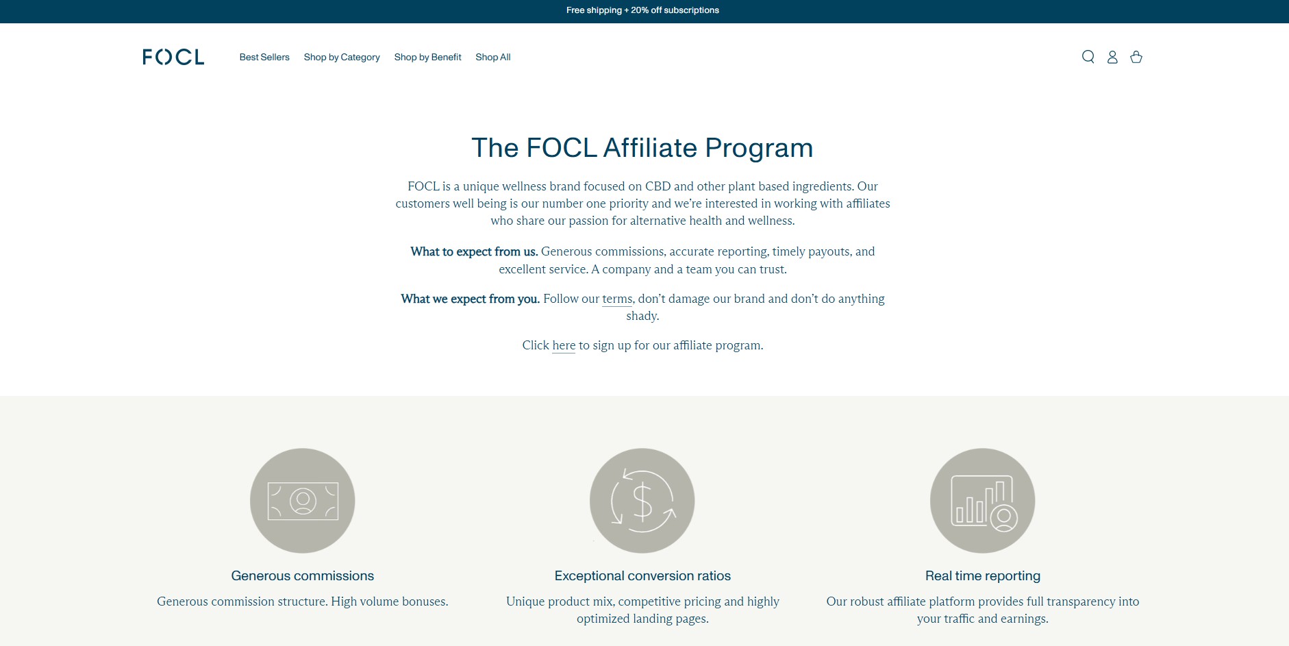 Programme d'affiliation FOCL