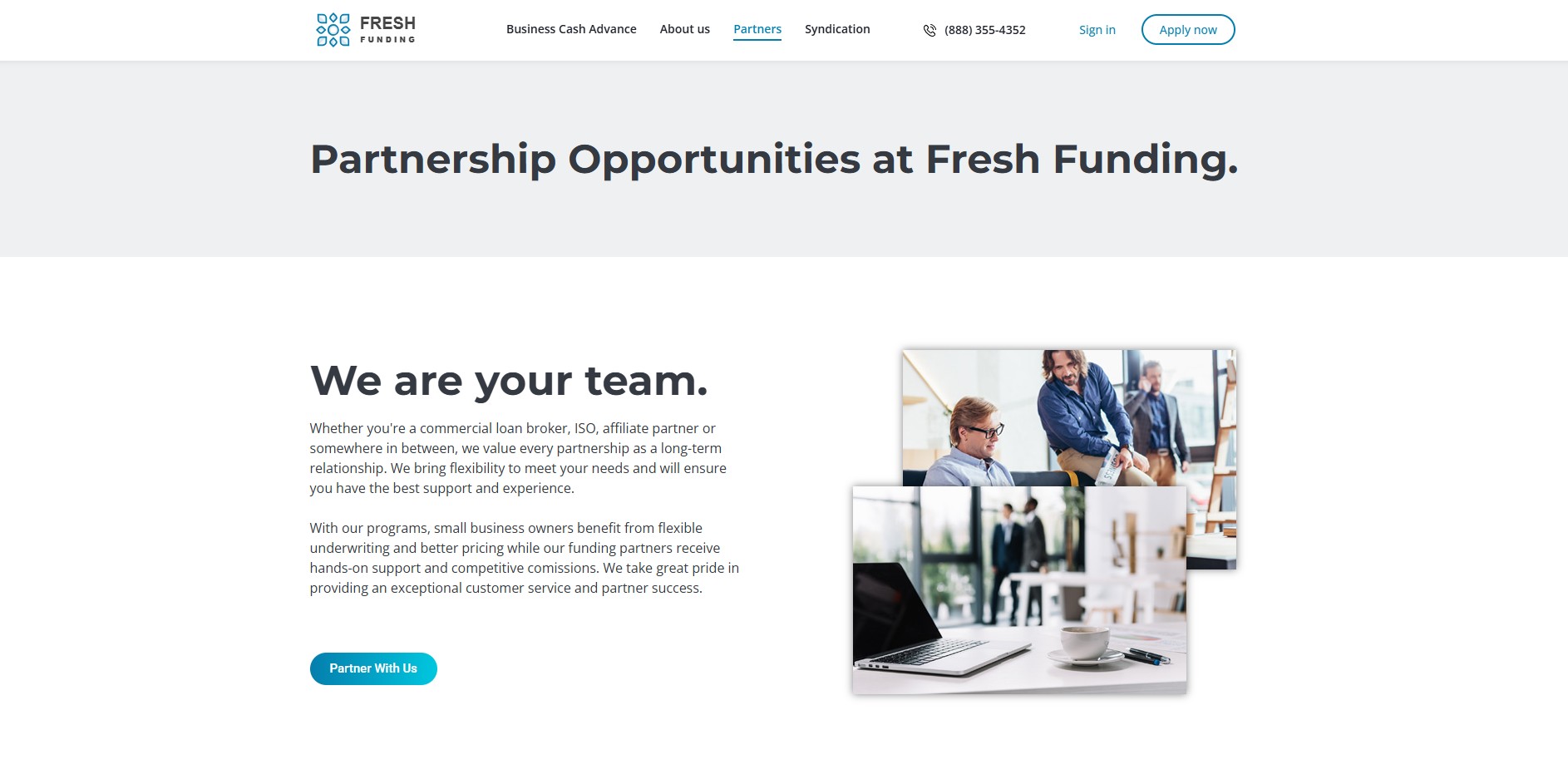 Programme d'affiliation Fresh Funding