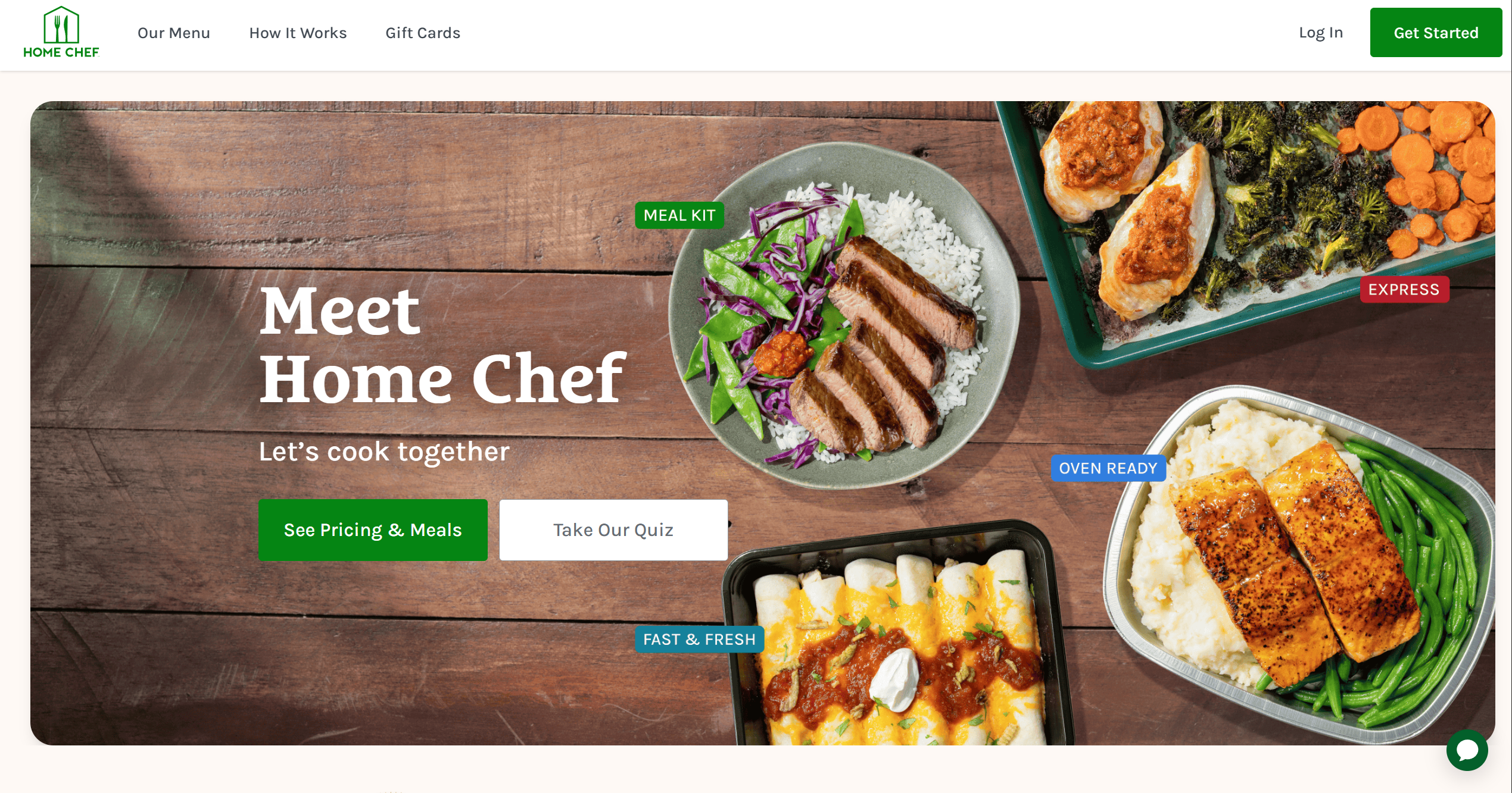 Programme d'affiliation Home Chef