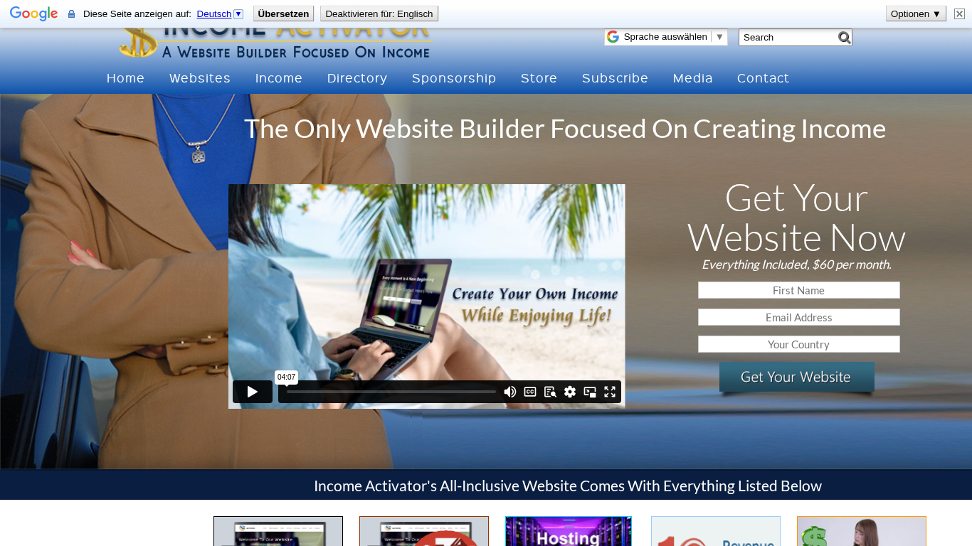 Programme d'affiliation Income Activator