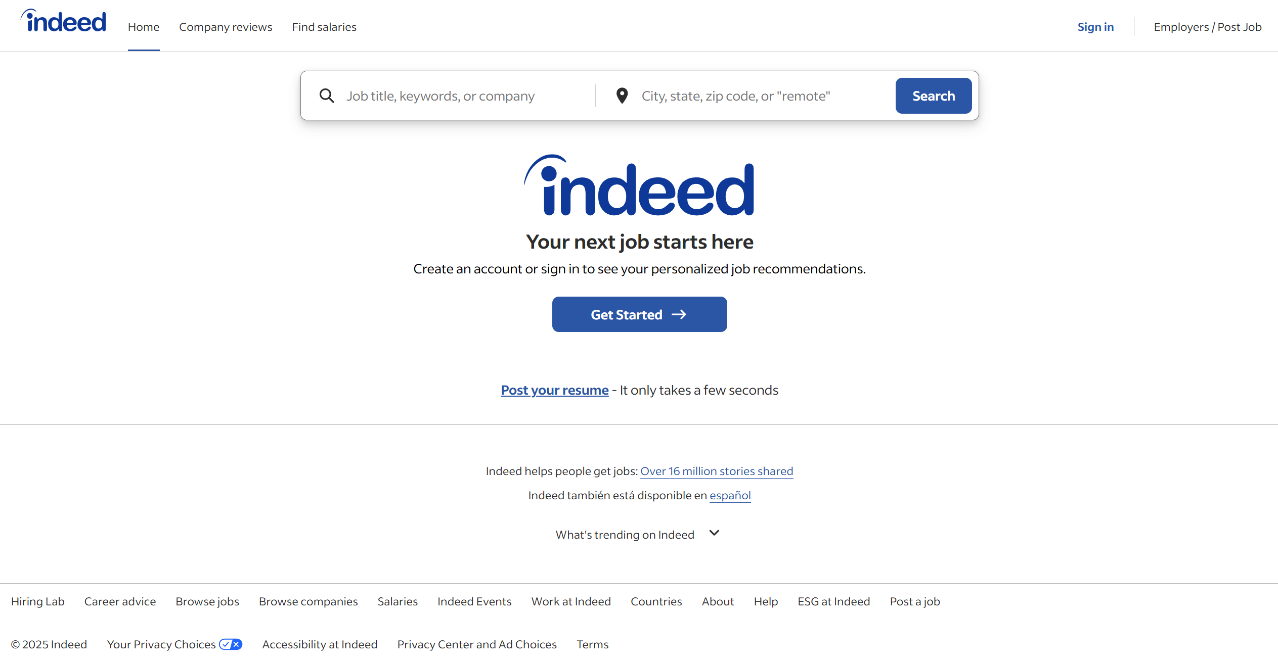 Programme d'affiliation Indeed