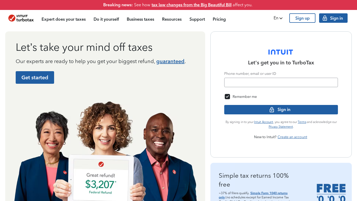Programme d'affiliation Intuit TurboTax