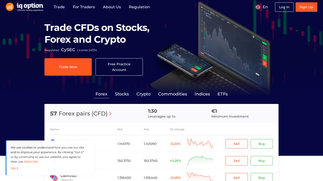 Programme d'affiliation IQ Option