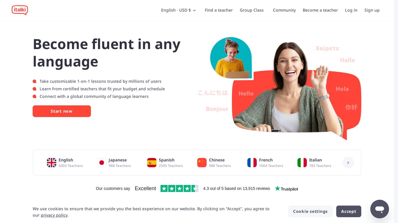 Programme d'affiliation italki