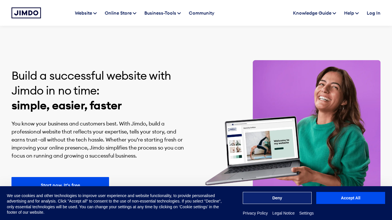 Programme d'affiliation Jimdo