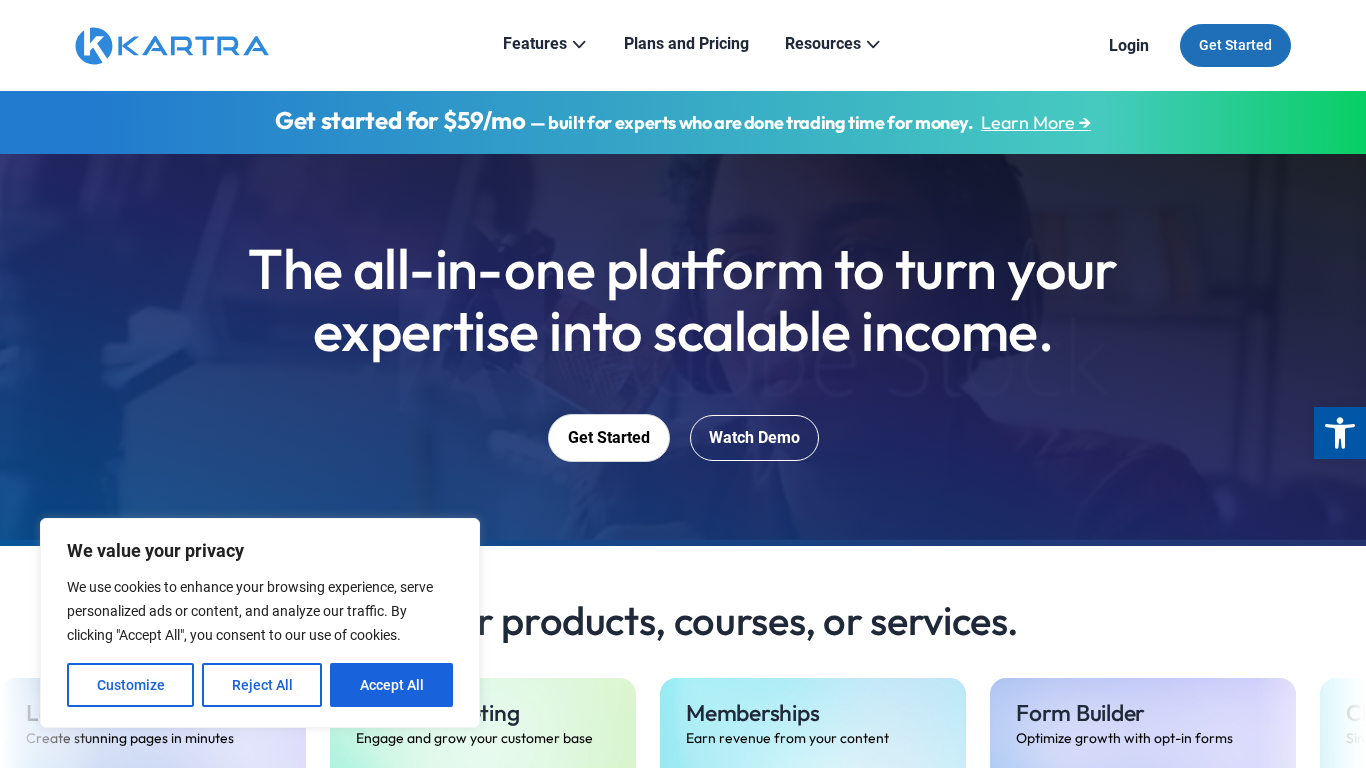 Programme d'affiliation Kartra