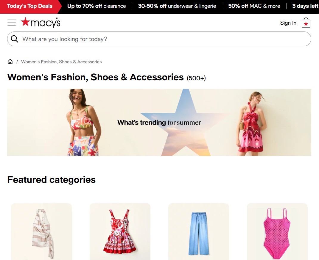 Programme d'affiliation Macy's