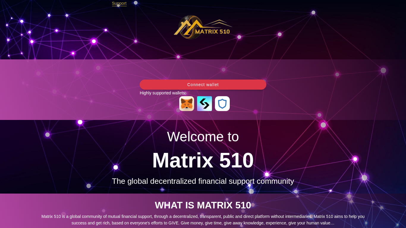 Programme d'affiliation Matrix 510